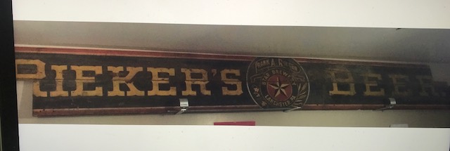 Rieker's Beer Sign